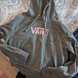 Vans Hoodie khaki green size XS